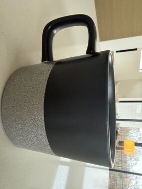 Starbucks Black and Silver Glitter Ceramic Mug
